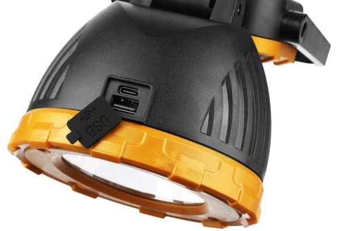 LED-Taschenlampe für Outdoor | Solarbetriebene Taschenlampe mit Powerbank-Funktion | Bewegliche Campinglampe | TG-GZ0241-B