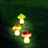 Garten Solar-LED-Lampe Pilze 3 Stück | 22 cm, 600 mAh | FLD-19-W