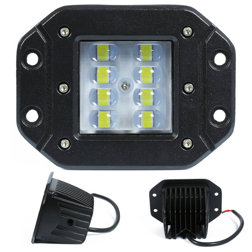 WL-NEW-18W | Rechteckige Arbeitsleuchte zur Montage in einer Öffnung | Light Bar | WL1018W-B