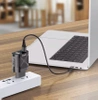 Schnellladegerät Netzteil 65W mit USB- und PD 3.0-Anschlüssen (USB-C) | BK-389-GAN