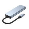 USB-C Hub mit 3x USB + SD + TF Kartenleser | Typ C 5-in-1 Adapter, Splitter | HUB