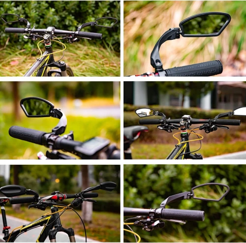 Lenkerspiegel-Set | Universal, drehbar, geeignet für Fahrrad und E-Scooter, Rückspiegel | HSJ-210