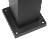 Gartenleuchte Stehleuchte | Aluminium-Sockelleuchte 60 cm | schwarz matt | 230 V, E27-Fassung