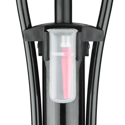 Fahrrad-Standpumpe mit Manometer und Adaptern für Presta, Schrader und Dunlop | Universelle Standpumpe | ZY-6138B