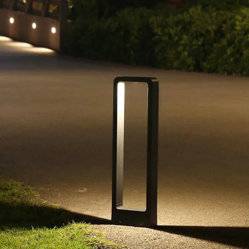 Moderne Stehleuchte für den Garten, LED-Säule | Aluminium 80cm, IP54, 10W=1200lm | LLM-80CM