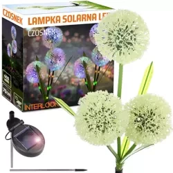 LED-Gartenleuchte Solar Blume | 70 cm, 600 mAh, 3 Stück | FLD-03-C