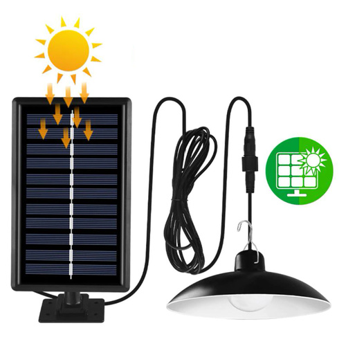 Hängende Solar-LED-Gartenlaterne mit Dämmerungssensor IP44 | 30 LED-SMD-Lampen | IR-Fernbedienung | LD-04