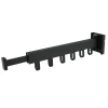 Klappbarer Kleiderständer | Faltbarer Wäscheständer | Wandstange mit Haken | LYJ-S30-SCHWARZ