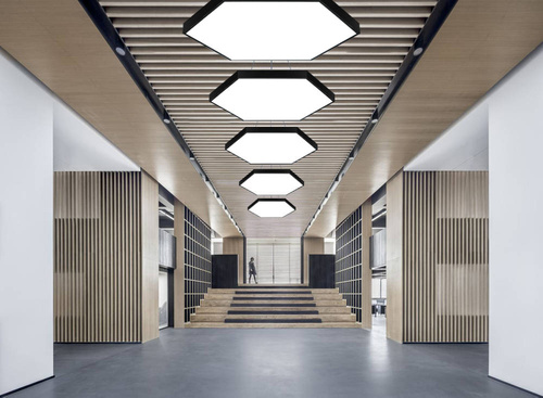 Deckenpendelleuchte LED 100W | Vollsechseck | Aluminium | Blendfreie CCD | Φ100x6 | LPL-003
