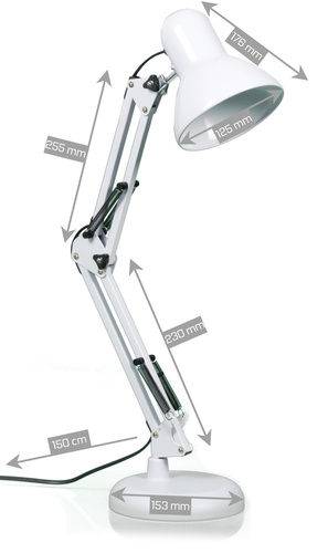 Schreibtischlampe E27 | Schullampe, Zeichenlampe | MT-811