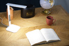 Schreibtischlampe, Schullampe mit LCD-Display | 3 Lichtfarben | Thermometer, Wecker | FX-015B