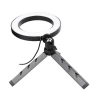 LED-Ringlicht | 16 cm mit Stativ 25 cm | Kompaktset für Make-up, Streaming und Fotografie