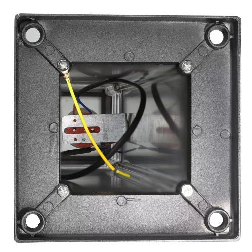 Gartenleuchte Stehleuchte | Aluminium-Sockelleuchte 60 cm | schwarz matt | 230 V, E27-Fassung