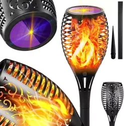 LED-Gartenfackel solar | 58 cm | 33 SMD 2835 LEDs | HYD-33LED