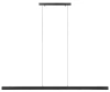 Moderne rechteckige Pendelleuchte | Fernbedienung | LED | schwarz | SX41-150CM-60W-BK