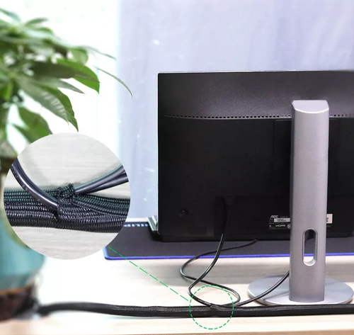 Nylon-Kabelschutz Geflecht, Kabelorganizer, Kabelummantelung | 3 Meter | ⌀ 10 mm | SCS-010MM-3M