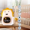 LED-Kinderwecker mit Nachtlicht und weißem Rauschen – Farbiges Licht, Alarm, Sonnenaufgangssimulation | Nachtlicht mit eingebautem Akku | JL-822