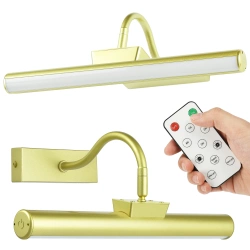 LED-Wandleuchte mit Akku | Kabellose Wandlampe | Farb- und Helligkeit einstellbar | Magnetische Befestigung | Fernbedienung mit Timer | WLP-L40