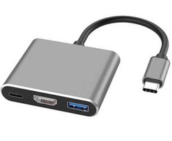 USB-C Adapter | Typ-C 3.1 zu HDMI / USB-C / USB | 4K | für MacBook Air | HDTC-20CM