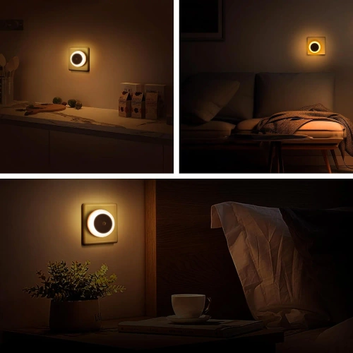 Smartes LED-Nachtlicht mit Dämmerungssensor | Warmlicht-Kontakt-Nachtlicht | JL-510