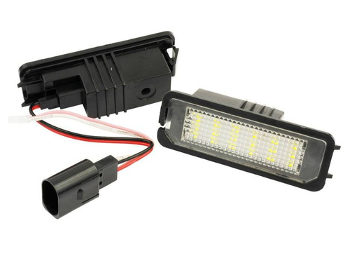 LED-Kennzeichenbeleuchtung für VW Golf 4 5 6, Passat B6 B7 CC, Polo, Seat Leon, Ibiza, Porsche Cayenne | LHLP016S28