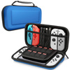 Verstärkte Hülle für Nintendo Switch Konsole | Tasche mit Netz, Fächern für 10 Kartuschen | XJ-098