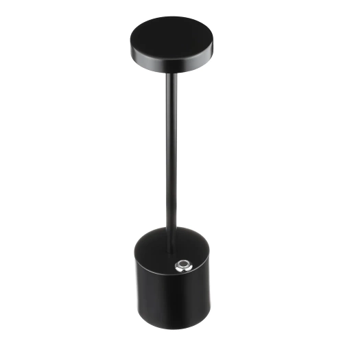 34 cm Tischlampe mit integriertem Akku | Nachtlicht mit drei Leuchtfarben | Stimmungsvolle Lampe für Hotel, Restaurant | HJA28-BLACK-2