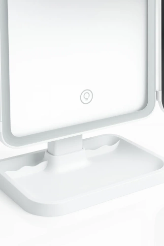 Kosmetikspiegel klappbar mit LED-Beleuchtung und 2X 3X Vergrößerung | XR-3300-WHITE