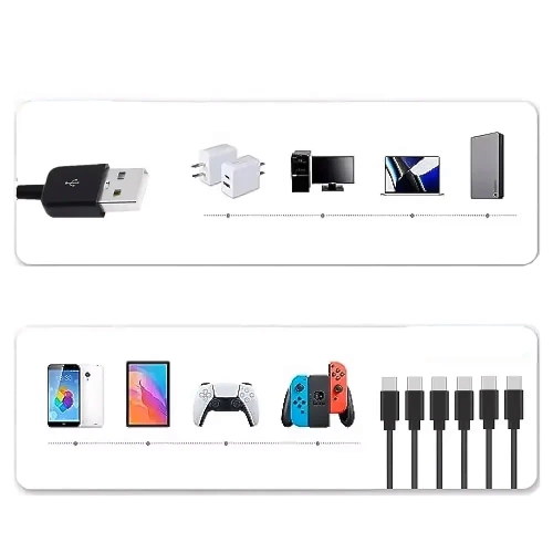 USB-Kabel 1,5m 6-in-1 | Multifunktionales Datenübertragungskabel | USB-TPC-6in1-150CM