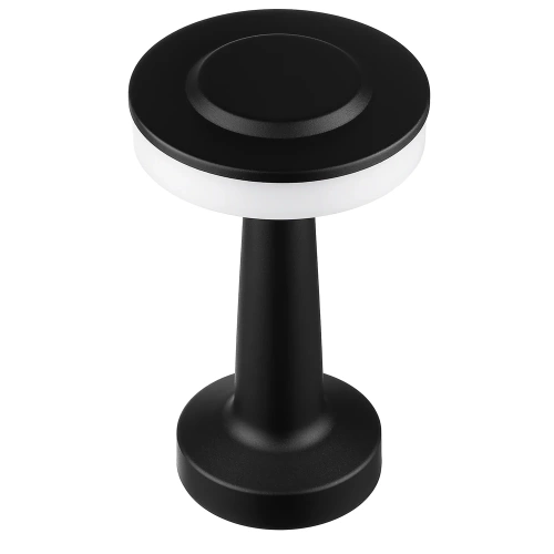 Kabellose LED-Tischleuchte | Touch-Bedienung, einstellbare Lichtfarbe, USB-Anschluss | schwarz | HJA14-BLACK