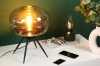 Stilvolle Nachttischlampe mit Glaslampenschirm | Moderne Glas-Tischlampe | BH-233-TS