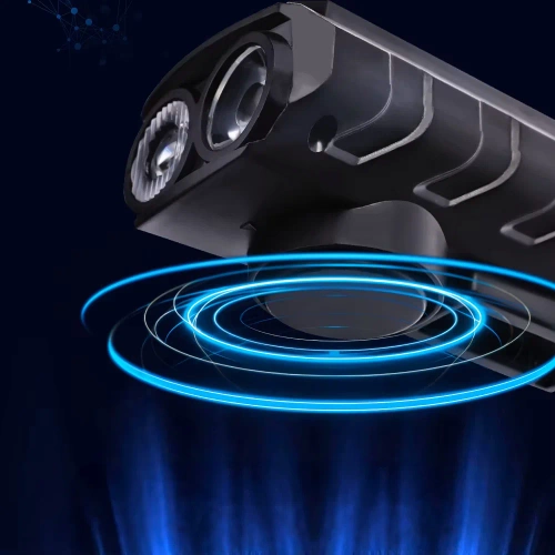 LED-Fahrradbeleuchtung mit Solarladung und Hupe 130 dB | 400 lm | wasserdicht | QX-LY-17-2