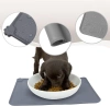 Futternapf-Unterlage | XL, wasserdichte Silikonmatte für Hunde und Katzen | MLG-5538