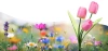 Solarblume | Solar-LED-Gartenlaterne Tulpe | 65 cm, 600 mAh | FLD-40-PINK