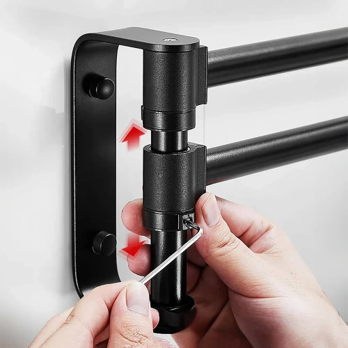 Handtuchhalter für Badezimmer | 3 schwenkbare Arme | BTS-R003-B