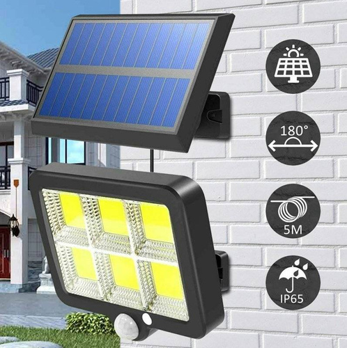 Solarlampe 120 LED COB mit modularem Solarpanel | SSL-120LED