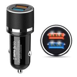 Ladegerät für Auto | kompatibel mit Dash Charge, VOOC 4.0 und 3.0 | schwarz | WC7W-Black