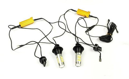 2-in-1 Tagfahrlicht mit Kontrollleuchte | Glühlampen 42 SMD 2323 | LED-Tagfahrlicht mit Blinker | MIT AUTOMATIK
