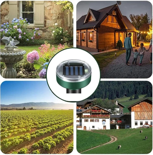 Schädlingsvertreiber | Solar-Maulwurfschreck für Wühlmäuse, Maulwürfe und andere Schädlinge | YQJ-1203-BLACK