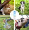 Tragbare Trinkflasche für Haustiere | Wasserflasche für Hund oder Katze | Trinkflasche mit angehängter Schale | PAC-500ML-BLUE
