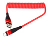 Typ-C 1M | Spiralkabel USB zum Aufladen des Telefons | Quick Charge 3.0 2.4A | AM32