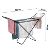 Klappbarer Wäscheständer | Stehender Wäscheständer | Balkonwäscheständer | FCX-180-Black
