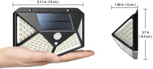 Solarleuchte mit Bewegungsmelder | 100 LED 2835 SMD | SFL-100LED