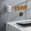 GAN | 100-W-Wandladegerät mit USB 3.0- und USB-C-Anschlüssen