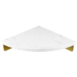 Eckregal Badezimmer | Marmor Kosmetikregal | TBD-211-WHITE-MRBL