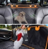 Autoschondecke für den Transport von Tieren, Rücksitzbezug mit Tasche und abnehmbarem Mesh-Netz | Wasserdicht | DM-015