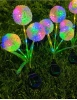 Sonnenblume Solar | Solar-LED-Gartenlampe Knoblauch Ziertrio | 70 cm, 600 mAh | FLD-03-C