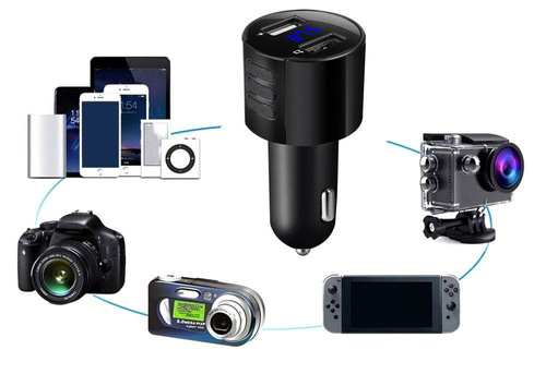 Bluetooth | FM-Auto-Transmitter mit LED-Display | USB-Ladegerät | Freisprecheinrichtung | X20