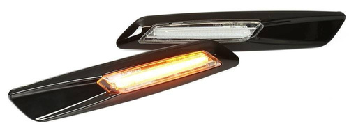 LED-Seitenblinker | klare Linse, schwarzes Gehäuse | statisch | BMW E90 E91 E92 E93, E60 E61, F10, E81 E82 E87 E88 | PLCBD004B