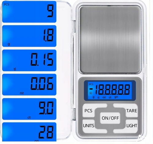 Taschenwaage für Schmuck | digital, präzise, 500 g | DH-68B-500g